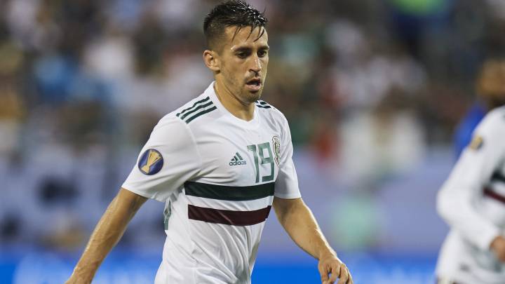 Fernando Navarro durante el partido contra Martinica de la Copa Oro 2019.