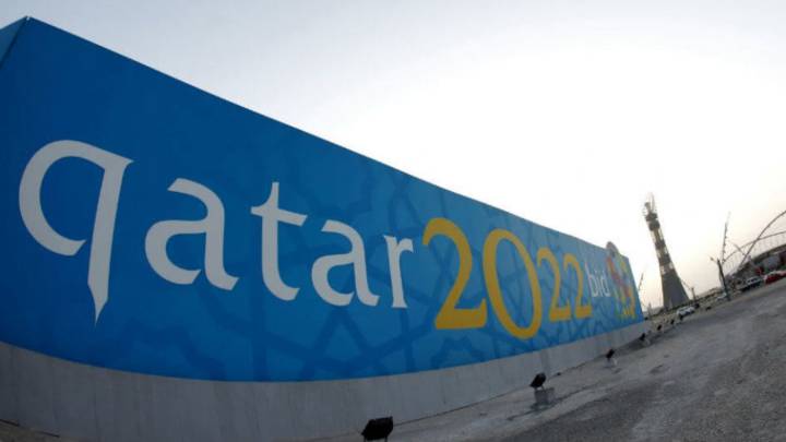 Aspecto de los trabajos de construcción rumbo al Mundial de Catar 2022.