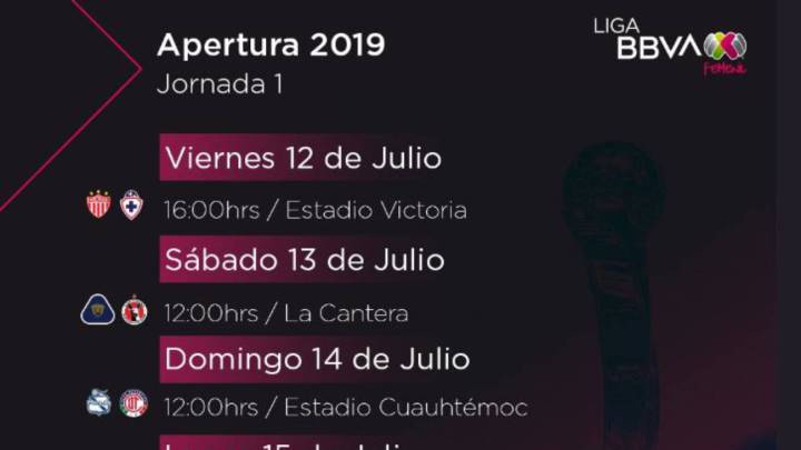 ¿Qué jornada descansa tu equipo en la Liga MX Femenil?