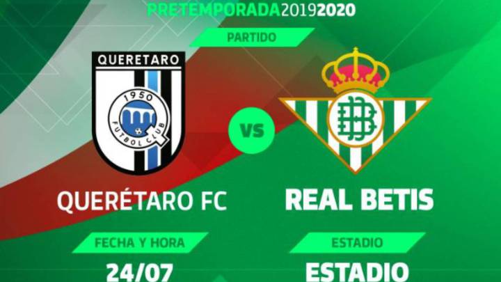Betis anuncia un juego amistoso con Querétaro