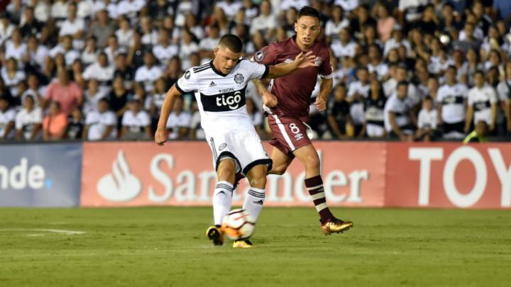 Richard Sánchez en actividad con el Olimpia de Paraguay.
