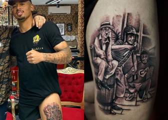 Gabriel Jesús muestra su nuevo tatuaje en honor a 'Chespirito'