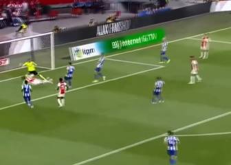 Edson Álvarez y su increíble falla frente al Heerenveen