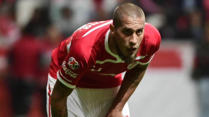 Jonatan Maidana durante un partido del Toluca en la Liga de Campeones de la Concacaf.