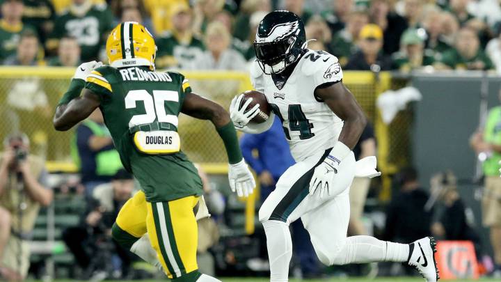 Jordan Howard de Eagles contra Packers