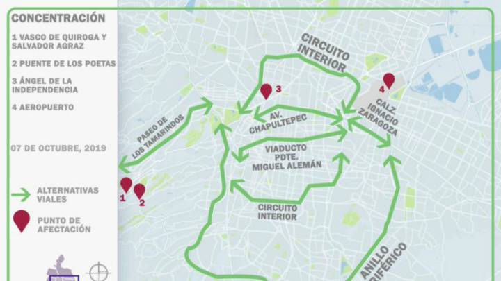 Manifestación de taxistas CDMX: principales vías afectadas
