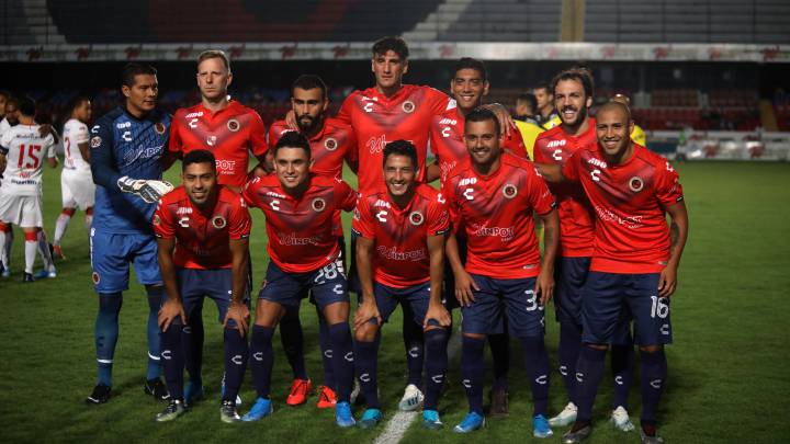 Equipo de Veracruz previo a un partido en el Puerto Jarocho.