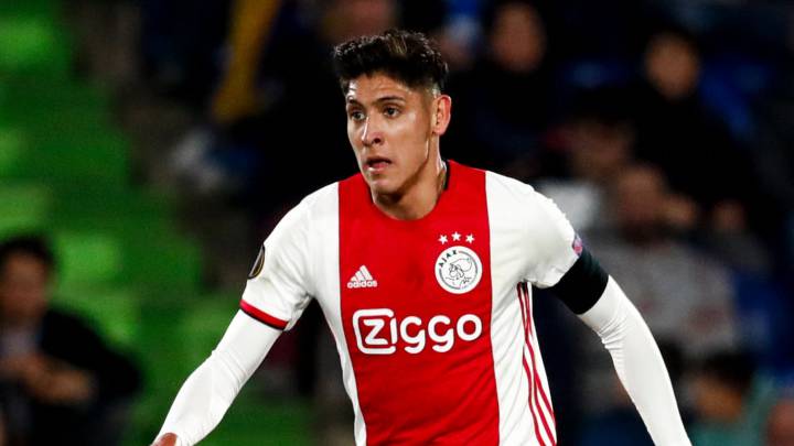 Edson Álvarez se quedó cerca de anotarle al Chelsea con el Ajax