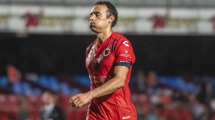 Leobardo López durante un partido con el Veracruz.