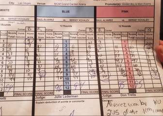Tajetas tenían como ganador al Canelo antes del KO