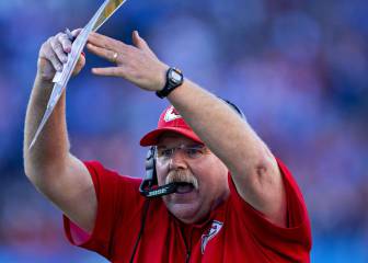 Reid celebró con todo el triunfo de Chiefs: