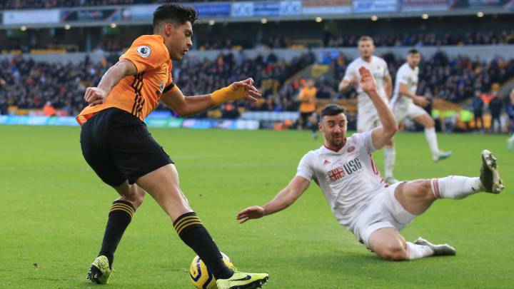 Raúl Jiménez da asitencia en empate de Wolves ante Sheffield
