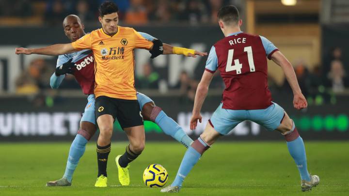Wolves, con Raúl Jiménez, derrota a West Ham