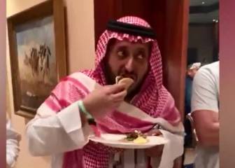 ¡Tacos de jeque! La botana del Príncipe de Arabia antes del combate