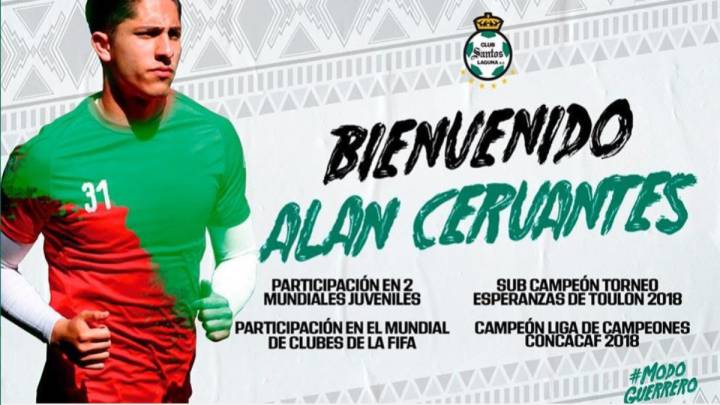 Alan Cervantes se convirtió en nuevo futbolista de los Guerreros como parte del pago del Guadalajara por 'Gallito' Vázquez, quien ya fue oficializado.