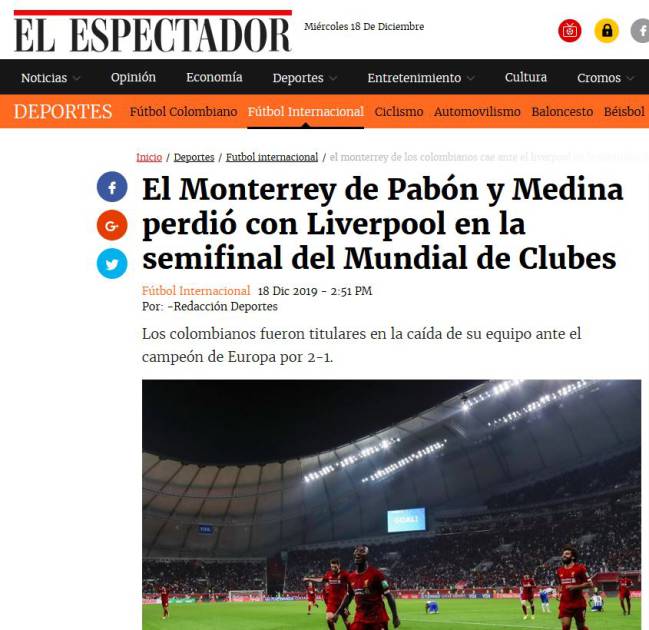 Así vio el mundo la actuación de Monterrey