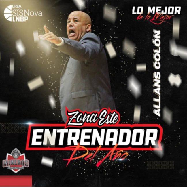 Allans Colón, coach de Mineros de Zacatecas