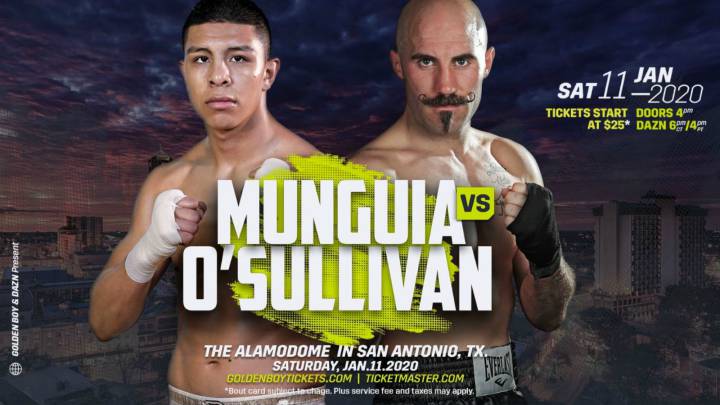 Jaime Munguía vs Gary O´Sullivan en vivo: Boxeo en directo, OMB
