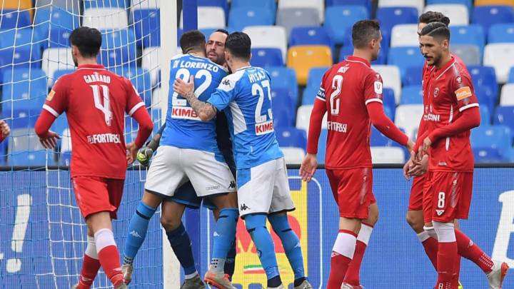 Napoli – Perugia en vivo: Copa Italia, octavos