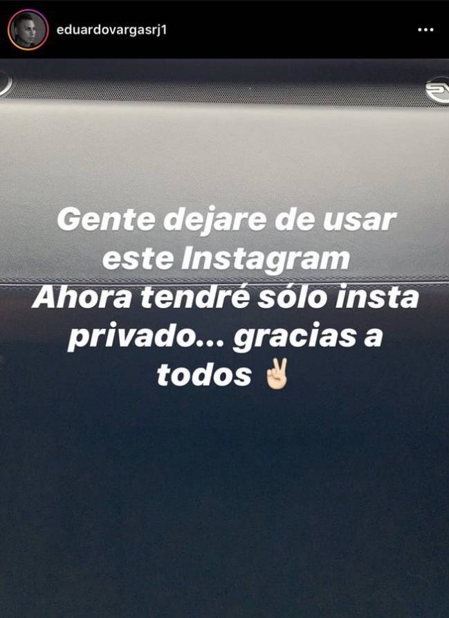Eduardo Vargas y su polémica publicación en Instagram
