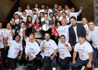 La 'megaclase' de box en el Zócalo, en pie pese al coronavirus