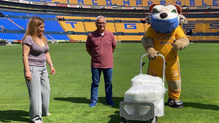 Tigres realiza donación de casi 20 mil cubre bocas