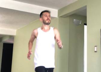 Mexicano corre maratón en su apartamento por coronavirus