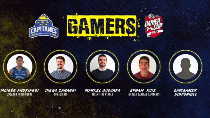 Capitanes CDMX presenta a su quinteta para la Gamer Cup