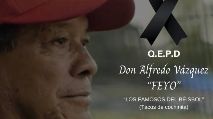 Falleció Alfredo Vázquez, creador de los tacos de cochinita de los Diablos Rojos