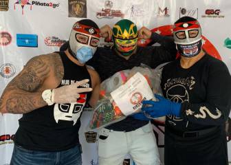 Octagón entregó despensas a luchadores independientes