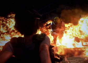 ¡Esta es la parte en donde corres! Shrek llegó a Resident Evil 3