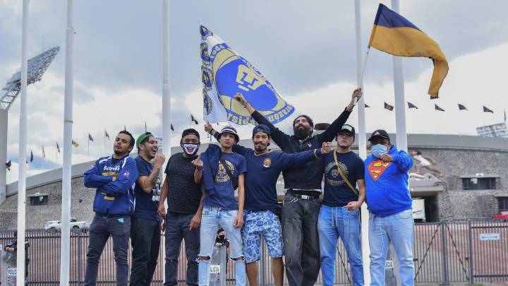 Afición de Pumas se da cita en el Estadio Olímpico Universitario