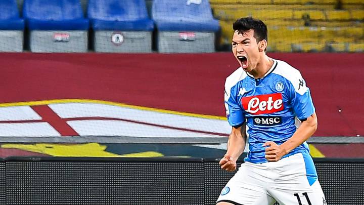 Chucky Lozano juega 61 minutos en empate del Nápoles