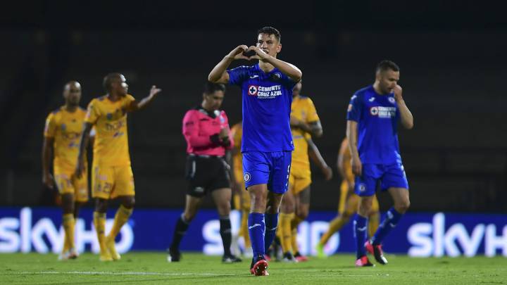 Cruz Azul - Tigres (1-1): resumen del partido y goles