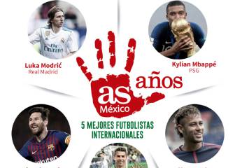 5 mejores futbolistas internacionales
