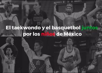 Figuras de taekwondo y baloncesto, unidas por la infancia