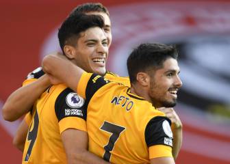 ¡Raúl no para! Jiménez anotó en la victoria de los Wolves