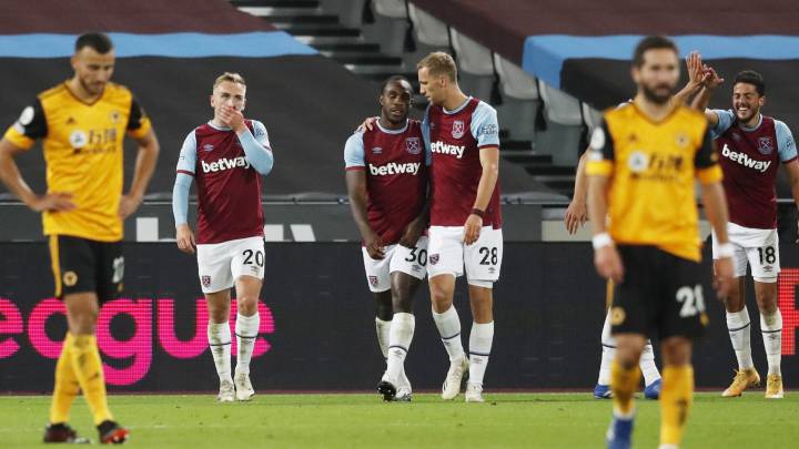 West Ham golea a Raúl Jiménez y el Wolverhampton
