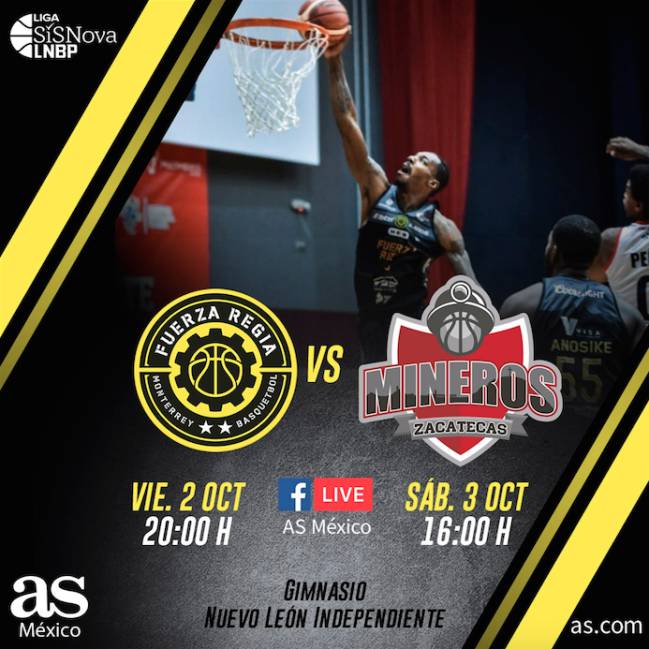 Fuerza Regia vs. Mineros de Zacatecas, en vivo por el FB Live de AS México