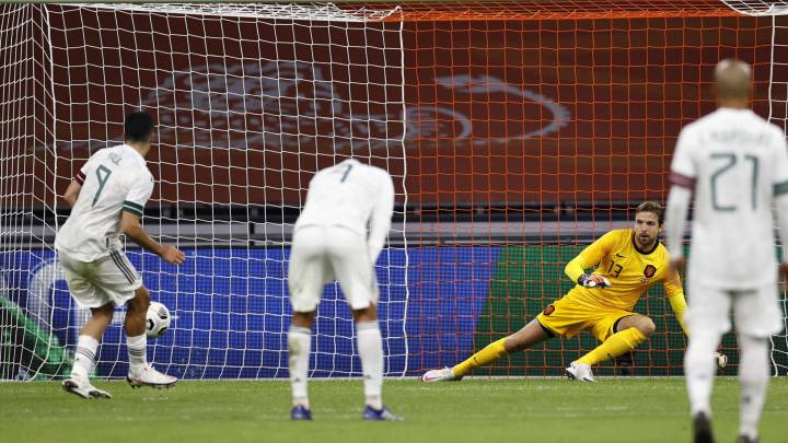 Así fue el gol de Raúl Jiménez en el triunfo de México ante Holanda