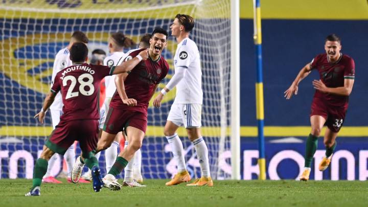 Los Wolves vencen al Leeds en la jornada 5 de la Premier League