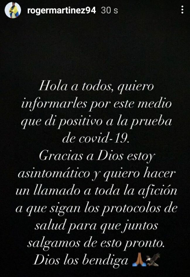Roger Martínez en su cuenta de Instagram