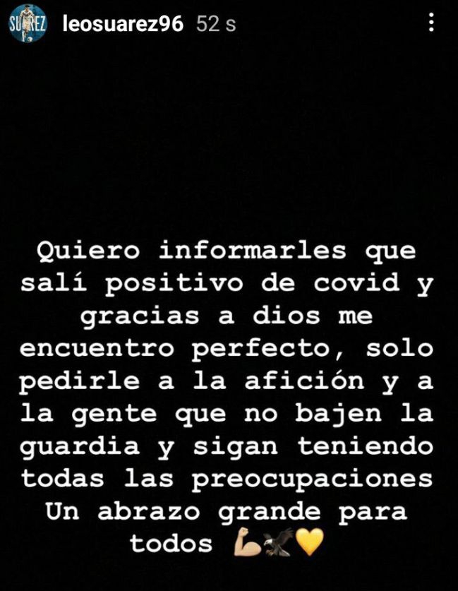 Leo Suárez en su cuenta de Instagram