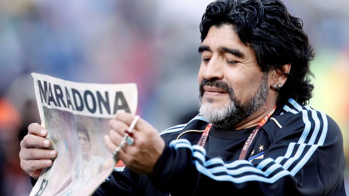 Maradona pidió una laptop y una pizza para salir en 'Otro rollo'