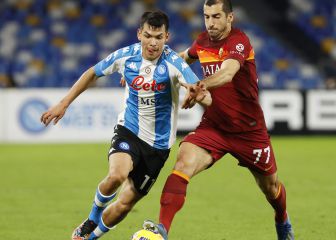 Chucky Lozano, presente en goleada del Napoli a la Roma