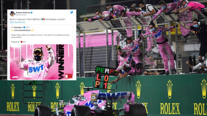 Las redes se desbordan en alegría por el triunfo de Sergio 'Checo' Pérez en Sakhir