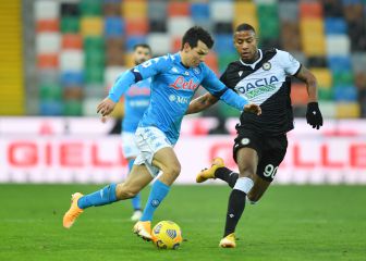 Lozano se lució con golazo y asistencia en la Copa Italia