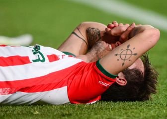 Unai Bilbao sufre aparatosa lesión por anclaje de publicidad