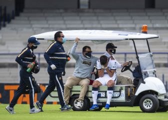 Juan Dinenno salió lesionado en duelo contra Mazatlán
