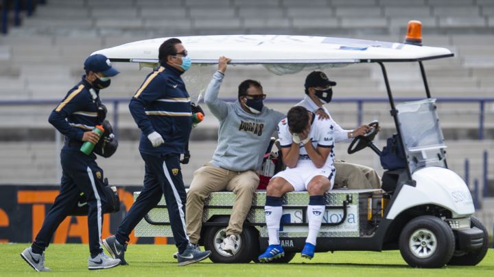 Juan Dinenno salió lesionado en duelo contra Mazatlán